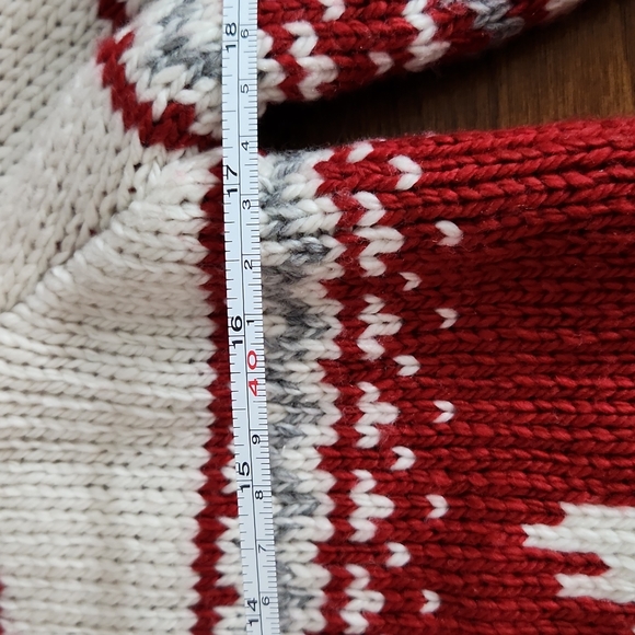 Campfire Ready 🔥 🌼HPx2 🍁 NWT Canadiana Nordic zipp Girls XL Sweater w/moose - Picture 12 of 14